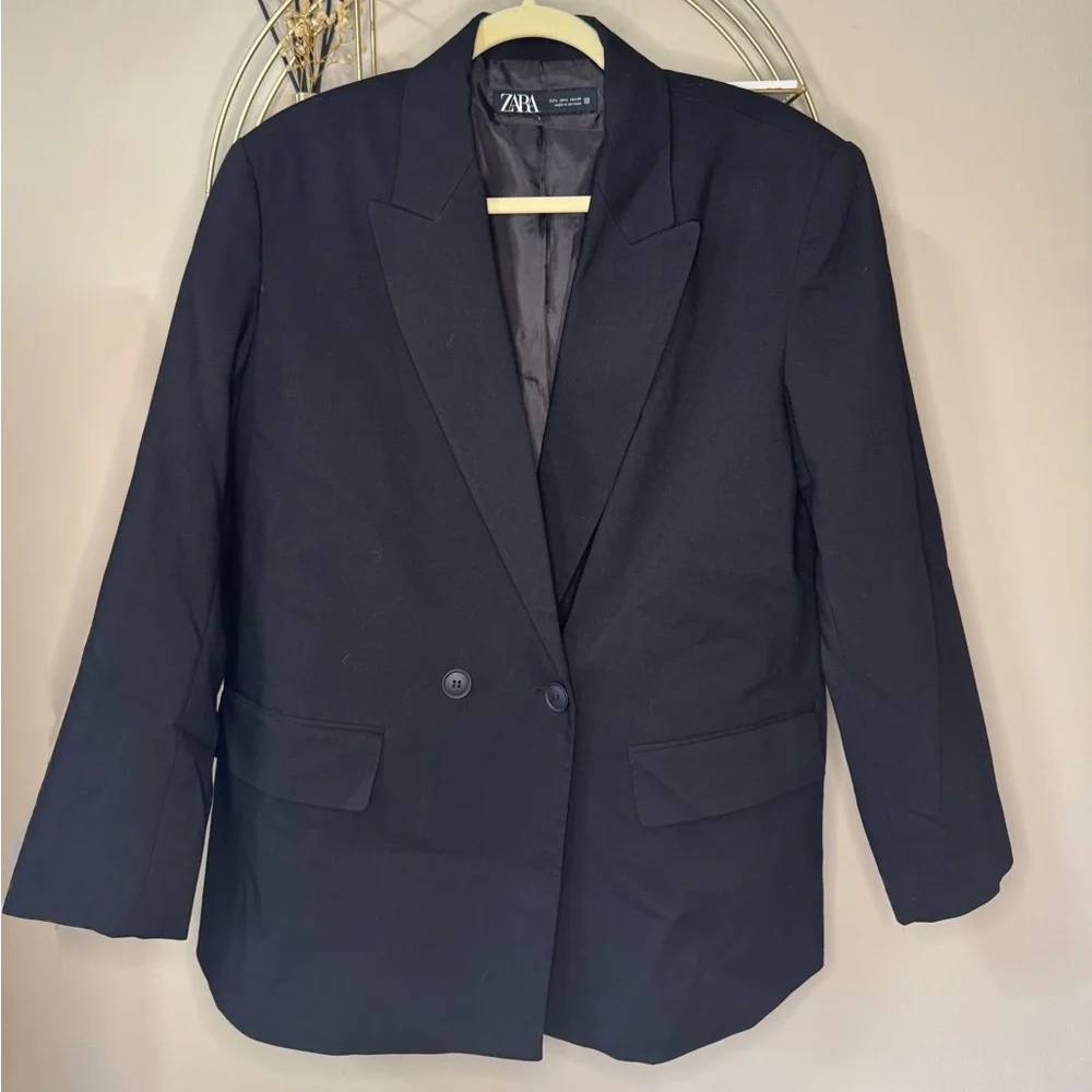 Zara Women's Black Blazer (Large) - Picture 2 of 6